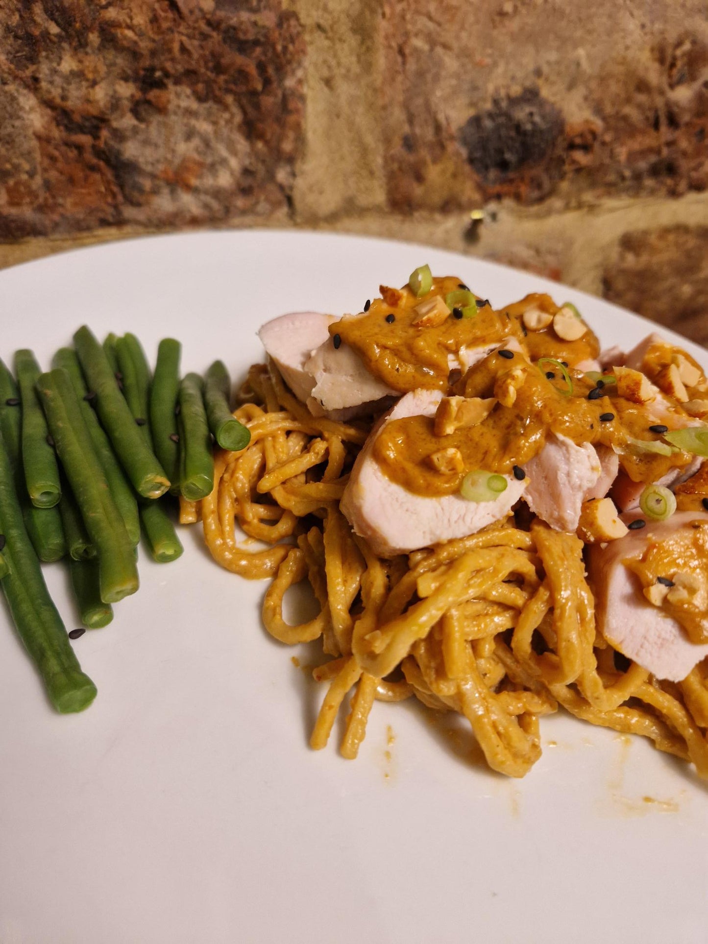 Chicken Satay and Noodles