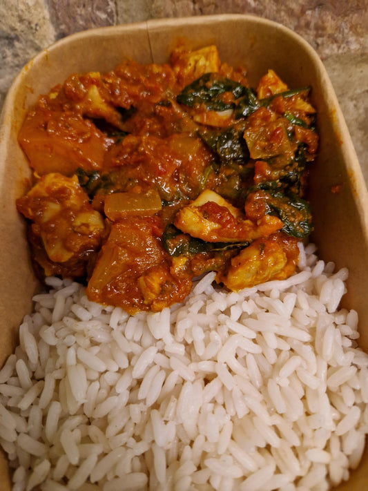Chicken + Sweet Potato Curry with Rice