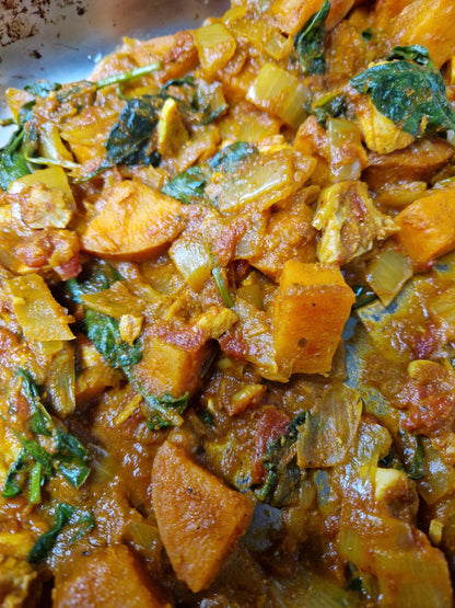 Chicken + Sweet Potato Curry with Rice